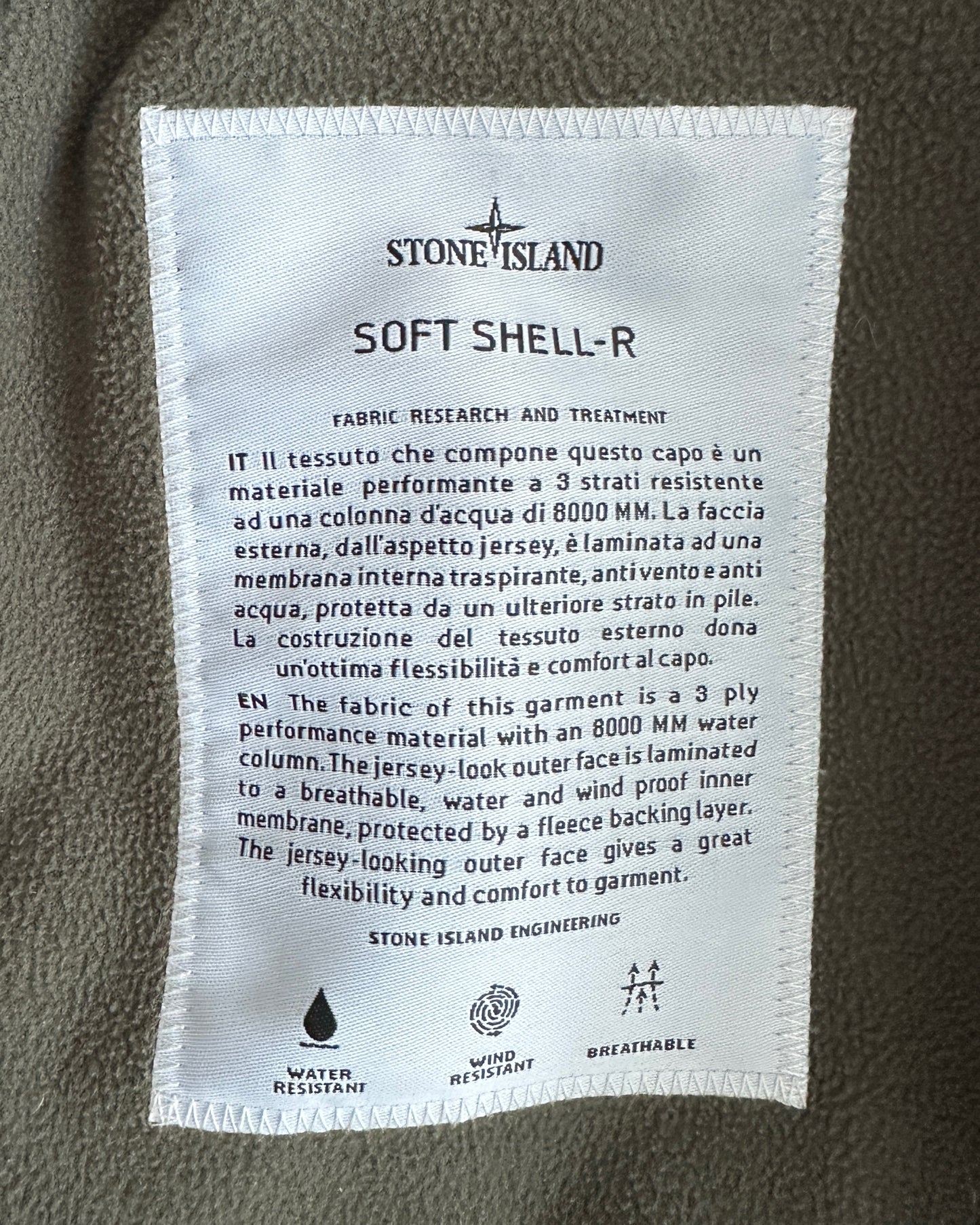 Stone Island 2020 Soft Shell-R Jacket - L