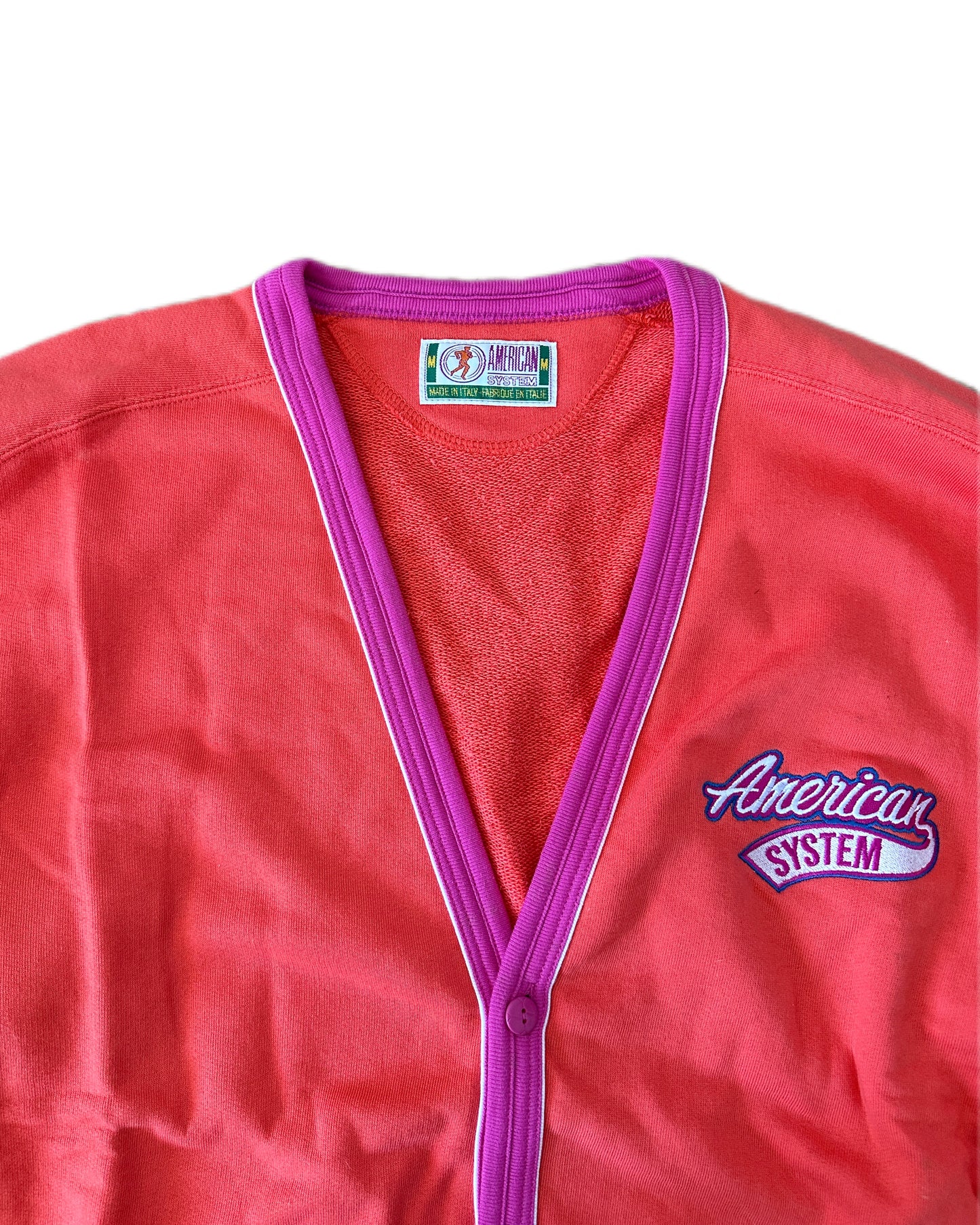 American System 1986 Vintage College Cardigan - M - Made in Italy