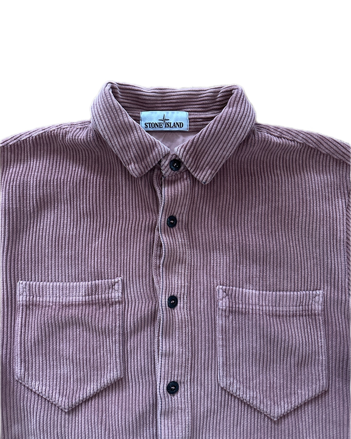 Stone Island 2019 Cotton Corduroy Overshirt Rose - L - Made in Italy
