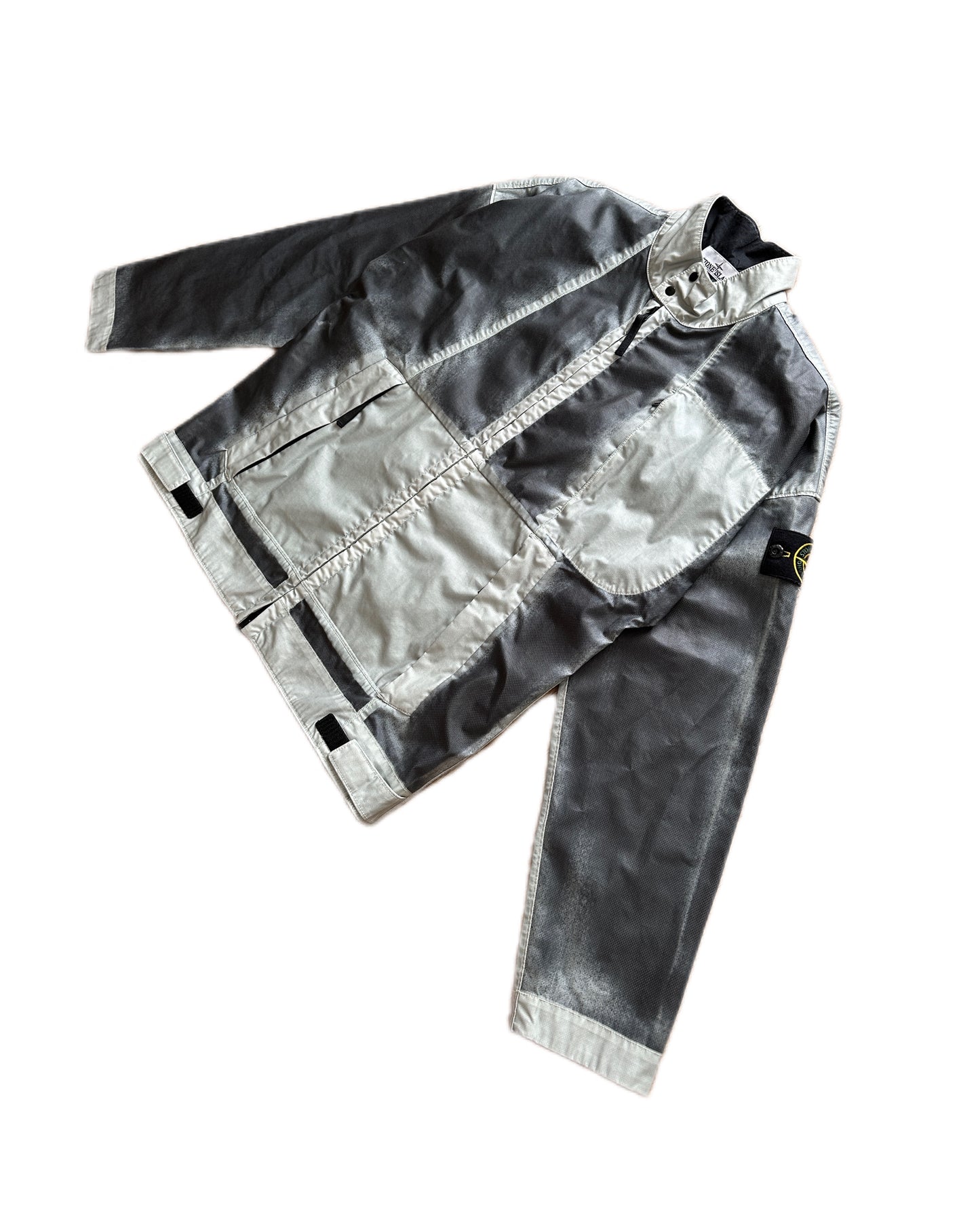 Stone Island 2023 Hand Sprayed Mussola Gommata-TC Jacket  - M - Made in Italy