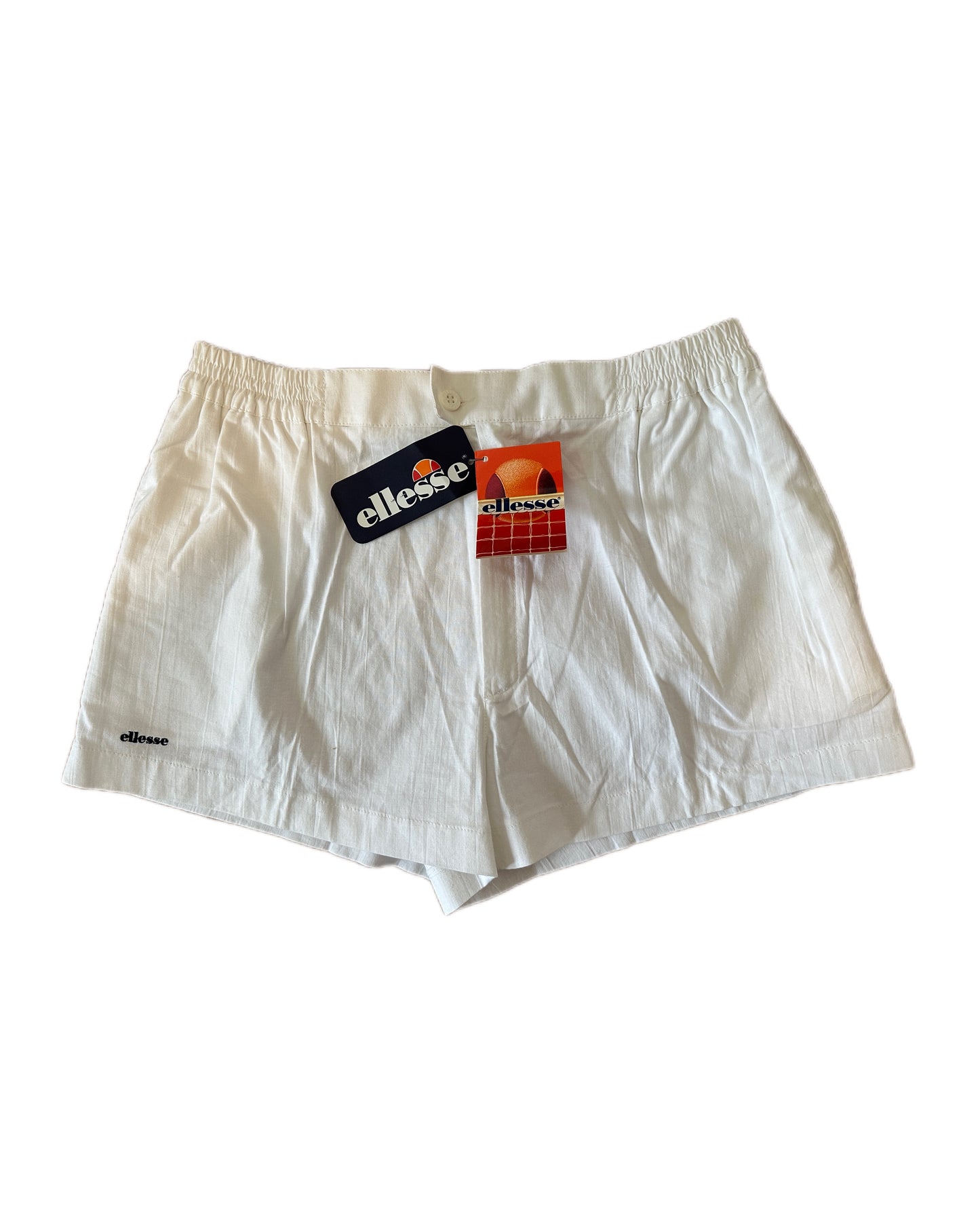 Ellesse Vintage 1985 BNWT White Tennis Shorts - 54 / XL -  Made in Italy