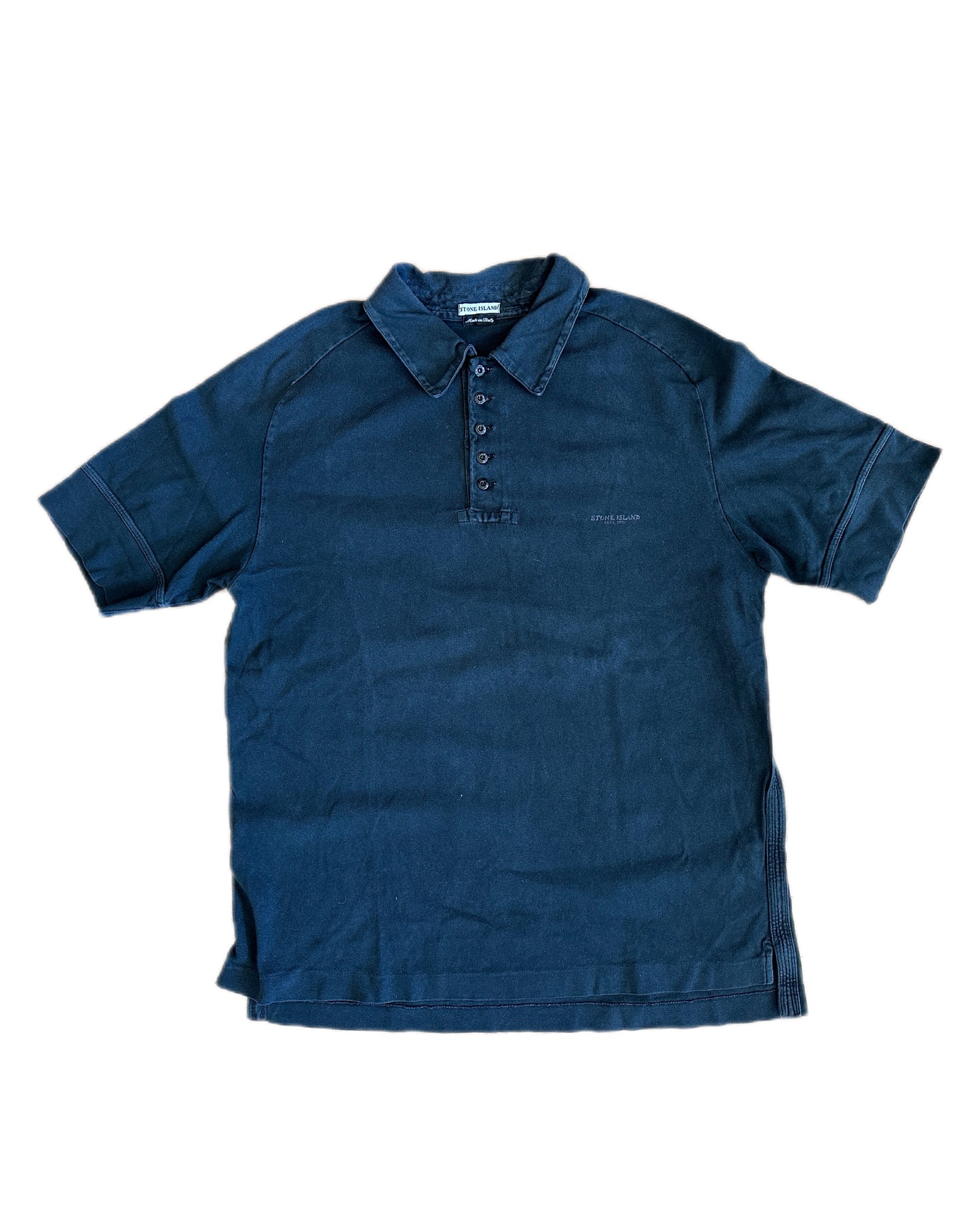 Stone Island 2003 Black Polo Shirt - L - Made in Italy
