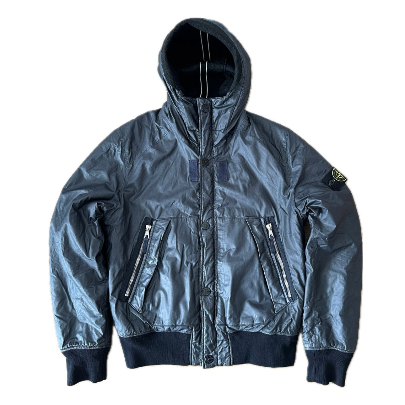 Stone Island 2010 Mussola Gommata Hooded Jacket - L