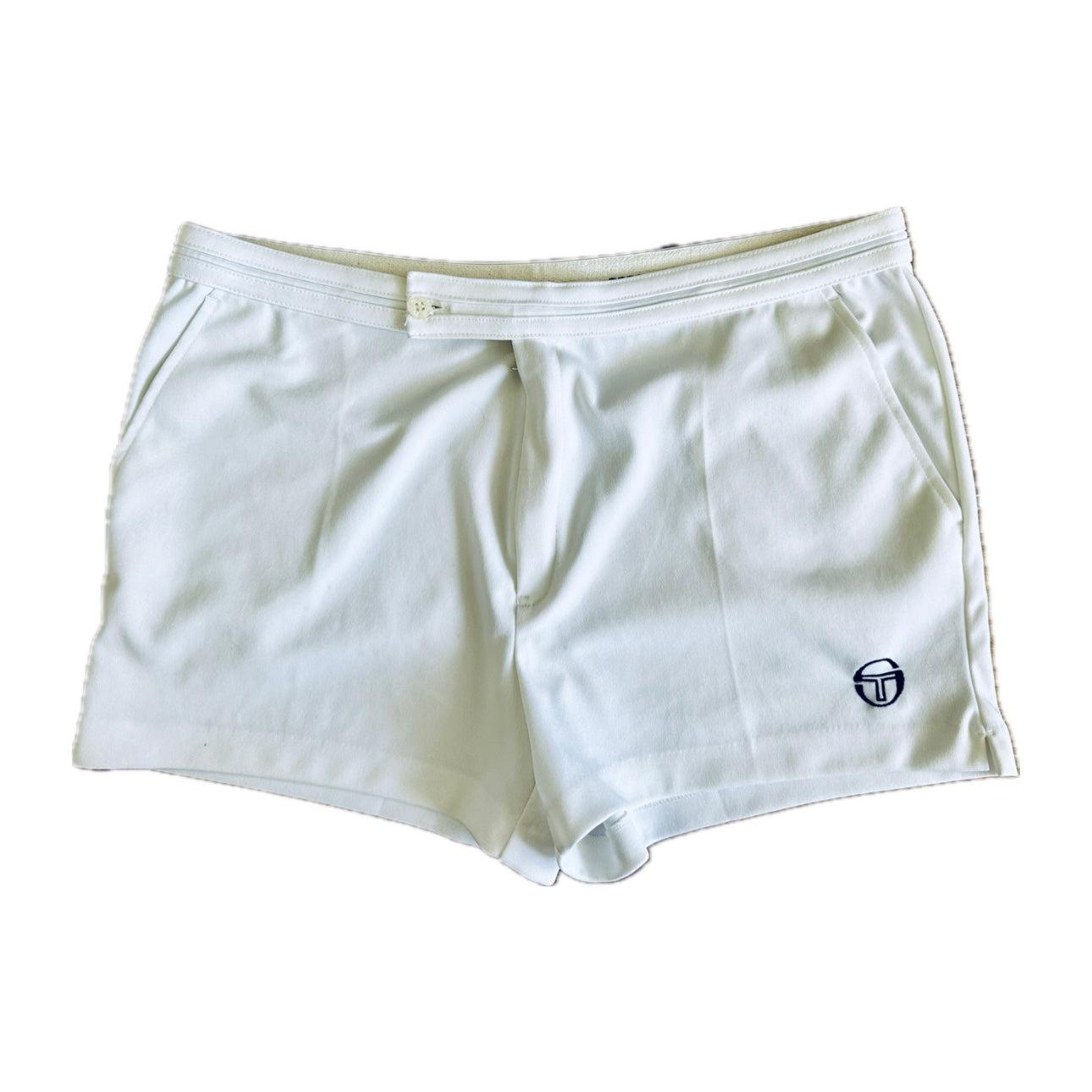 Sergio Tacchini 80s Vintage White Tennis Shorts - 56 / XL - Made in Italy