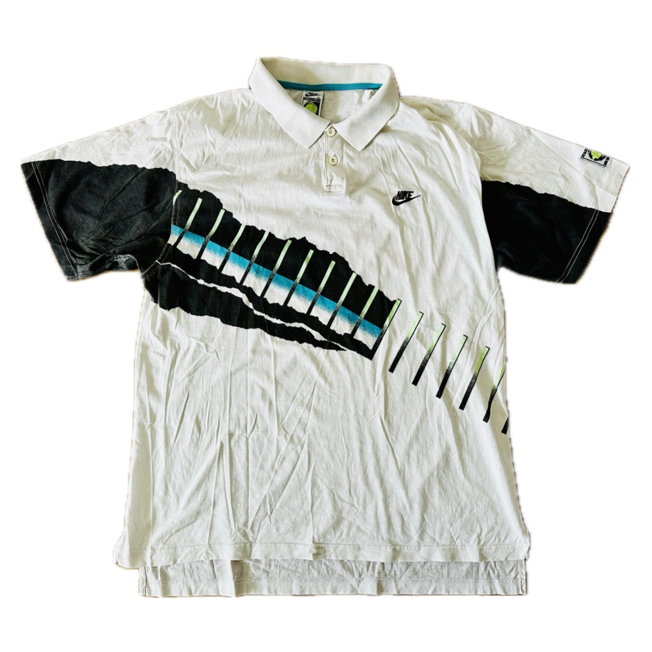 Nike 1990 Vintage Challenge Court Andre Agassi Polo Shirt - XL