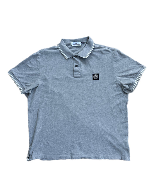 Stone Island Slim Fit Polo Shirt Grey - XXL