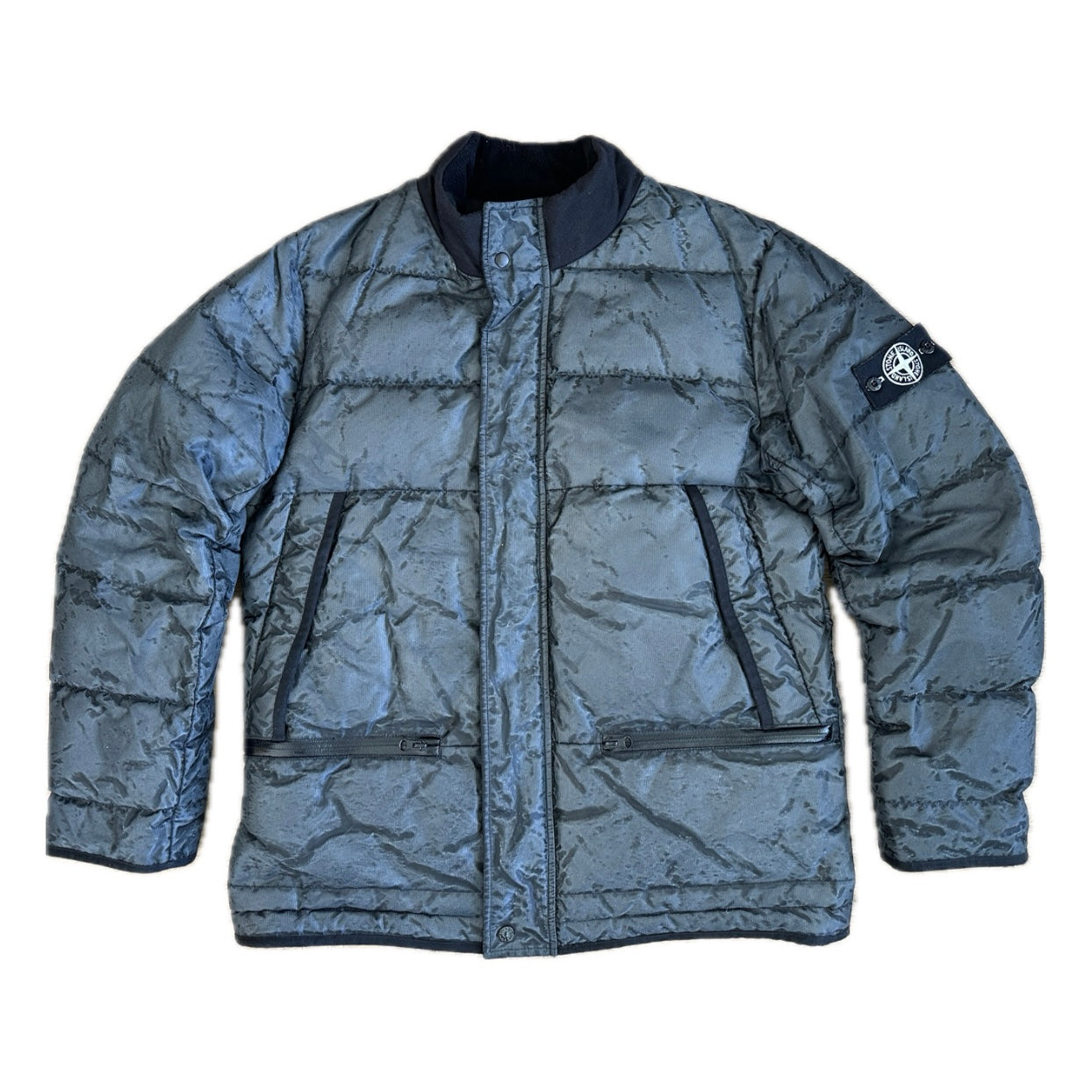 Stone Island 2013 Mesh Reflective Special Process Down Puffer Jacket - XL