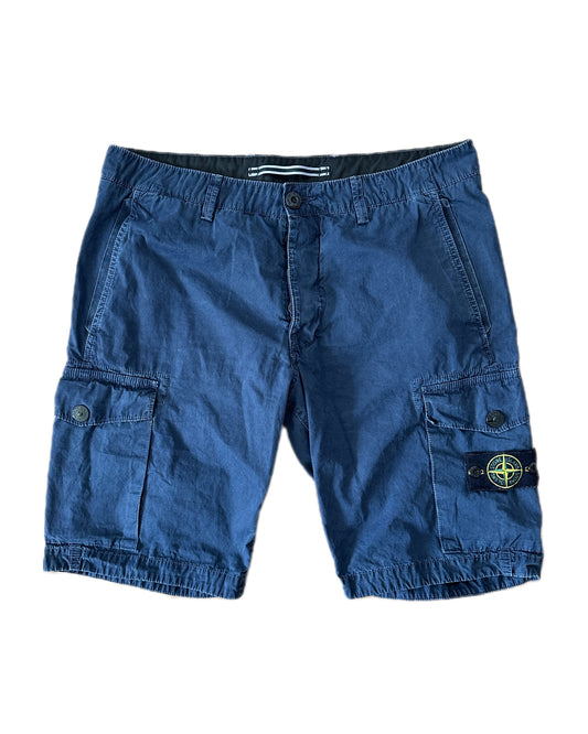 Stone Island 2017 Navy Cargo Shorts - W34