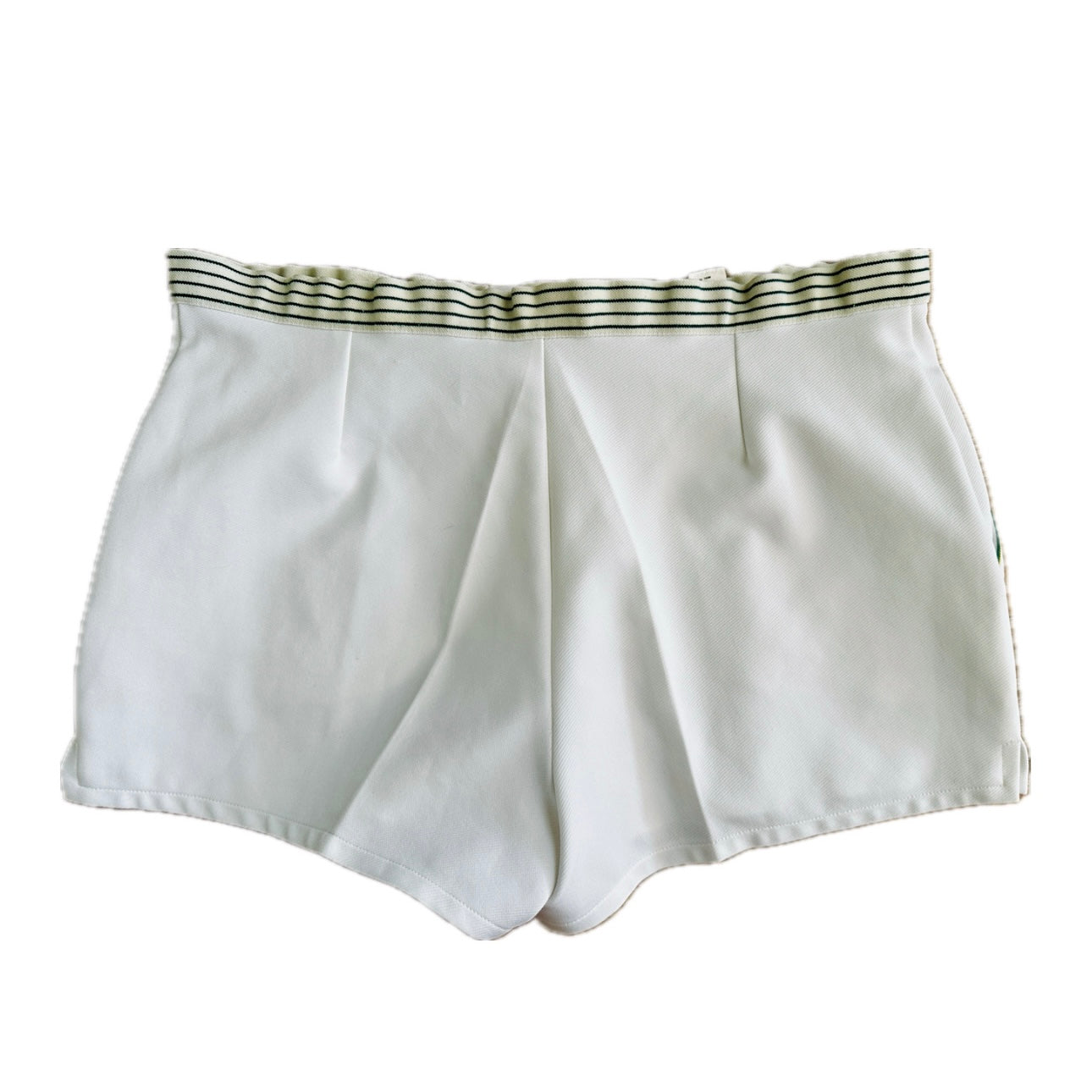 Lacoste 80s Vintage White Tennis Shorts - L - Made in France