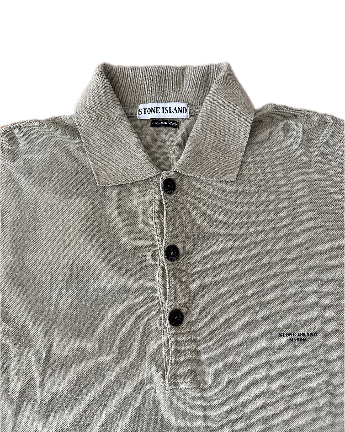 Stone Island Marina 1997 Pique Polo Shirt - L - Made in Italy