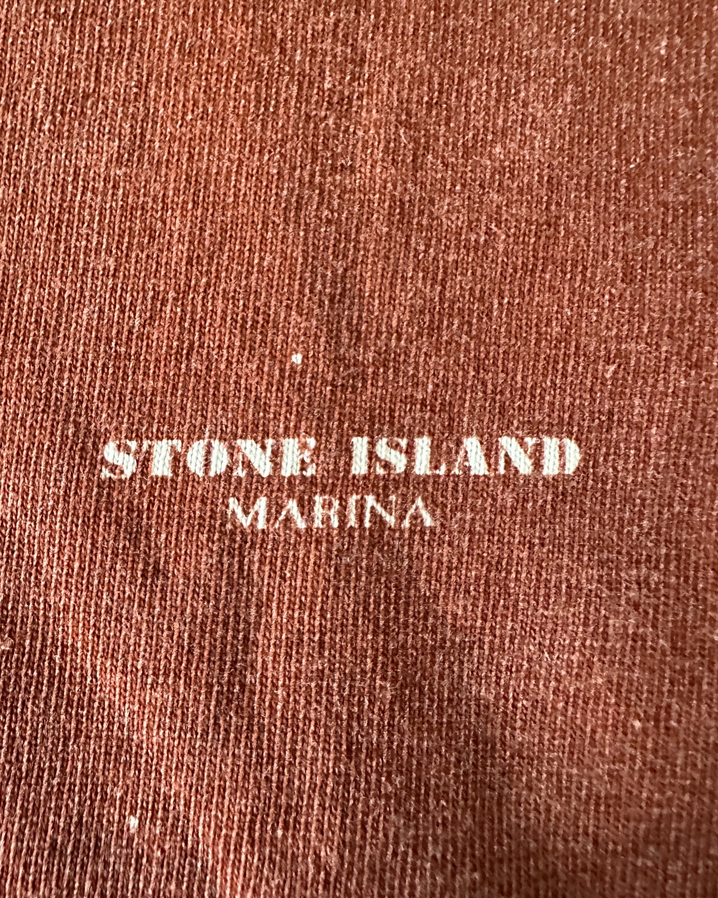 Stone Island Marina Vintage 1991 Brickred T-Shirt - XL - Made in Italy