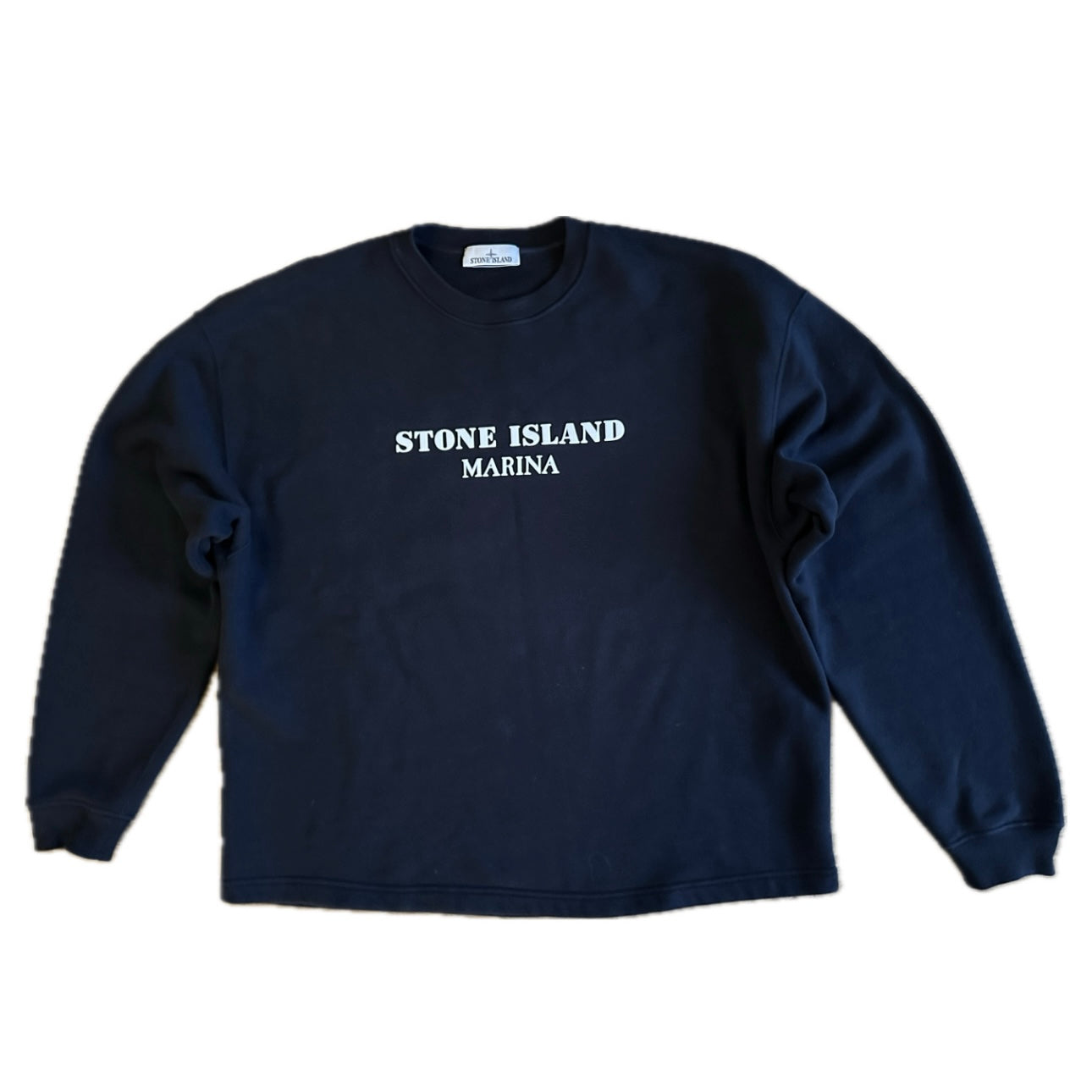 Stone Island Marina 2023 Navy Cotton Fleece Sweatshirt - XXL