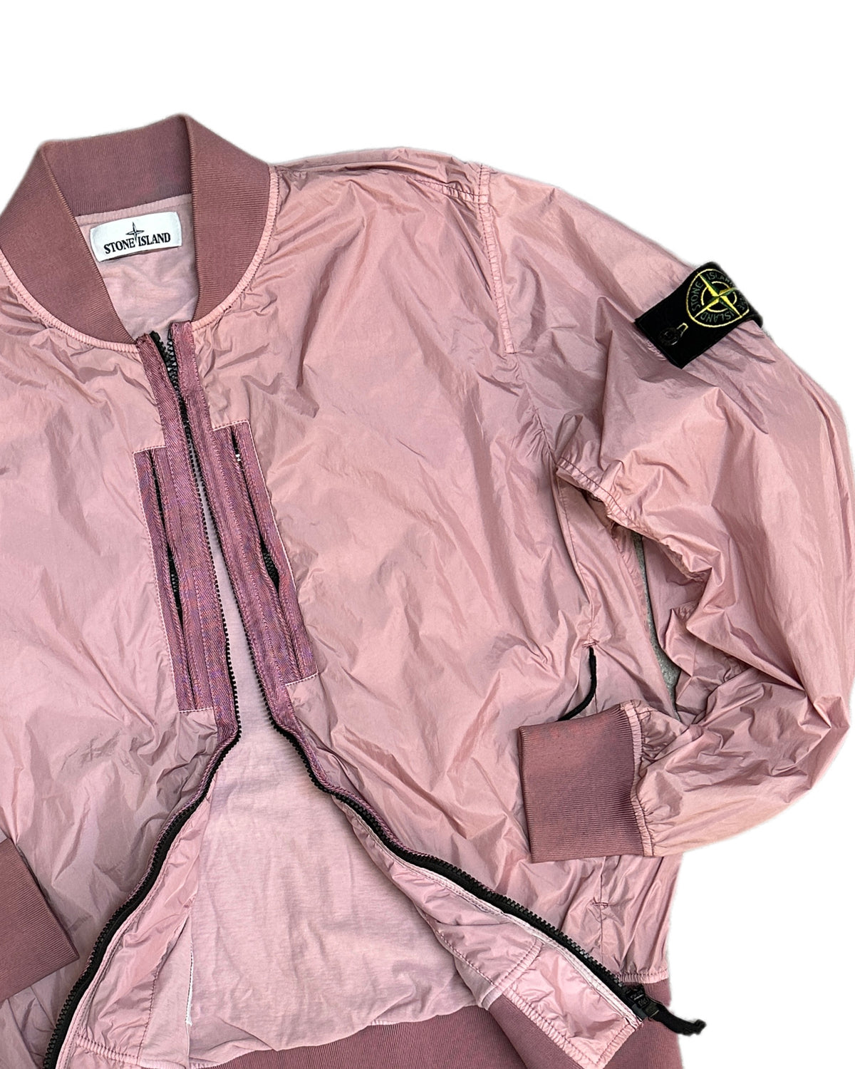 Stone Island  2017 Garment Dyed Crinkle Reps NY Bomber Jacket - L