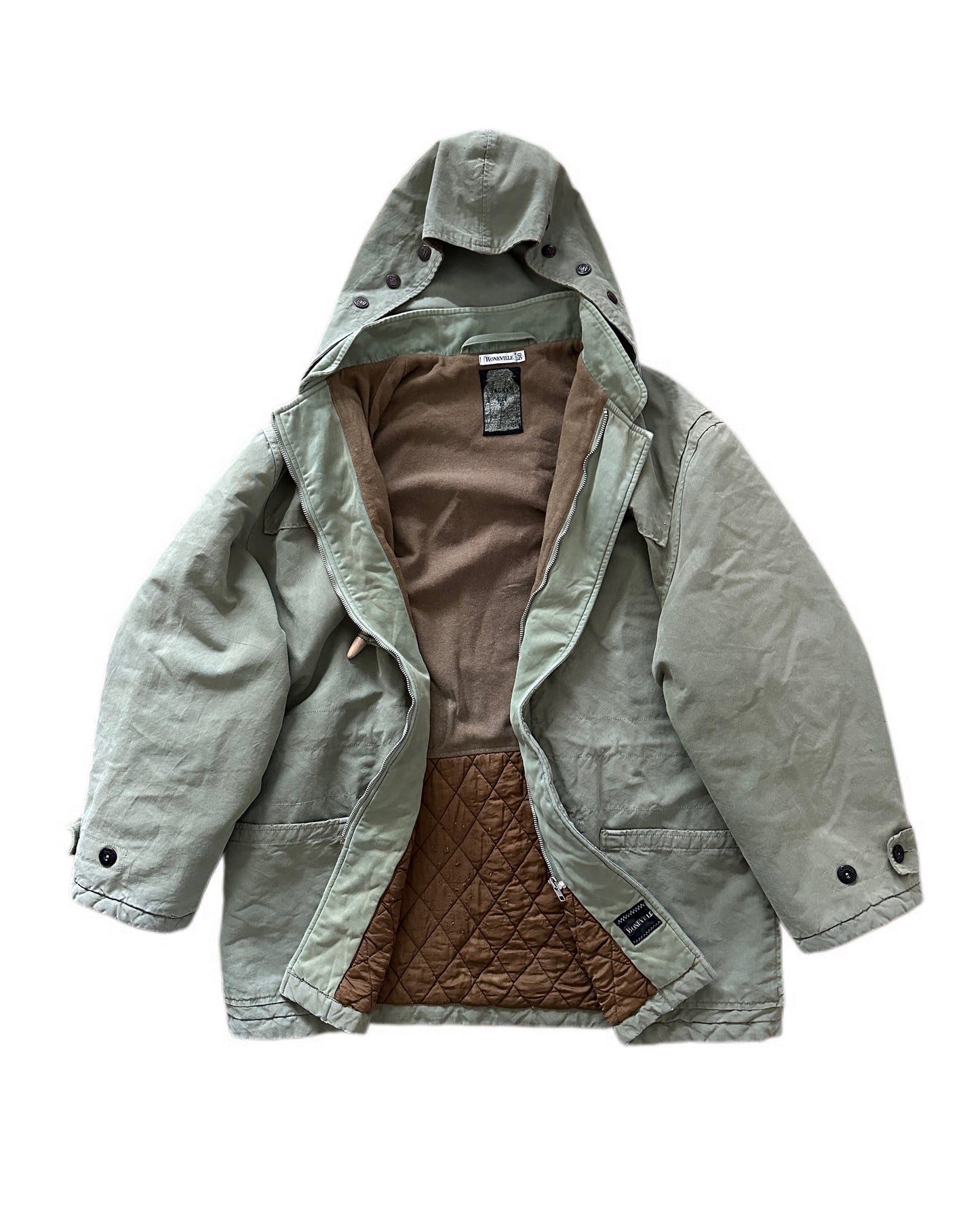 Boneville 1987 Nacy Arctic Montgomery Duffle Coat - 50 / L - Made in Italy