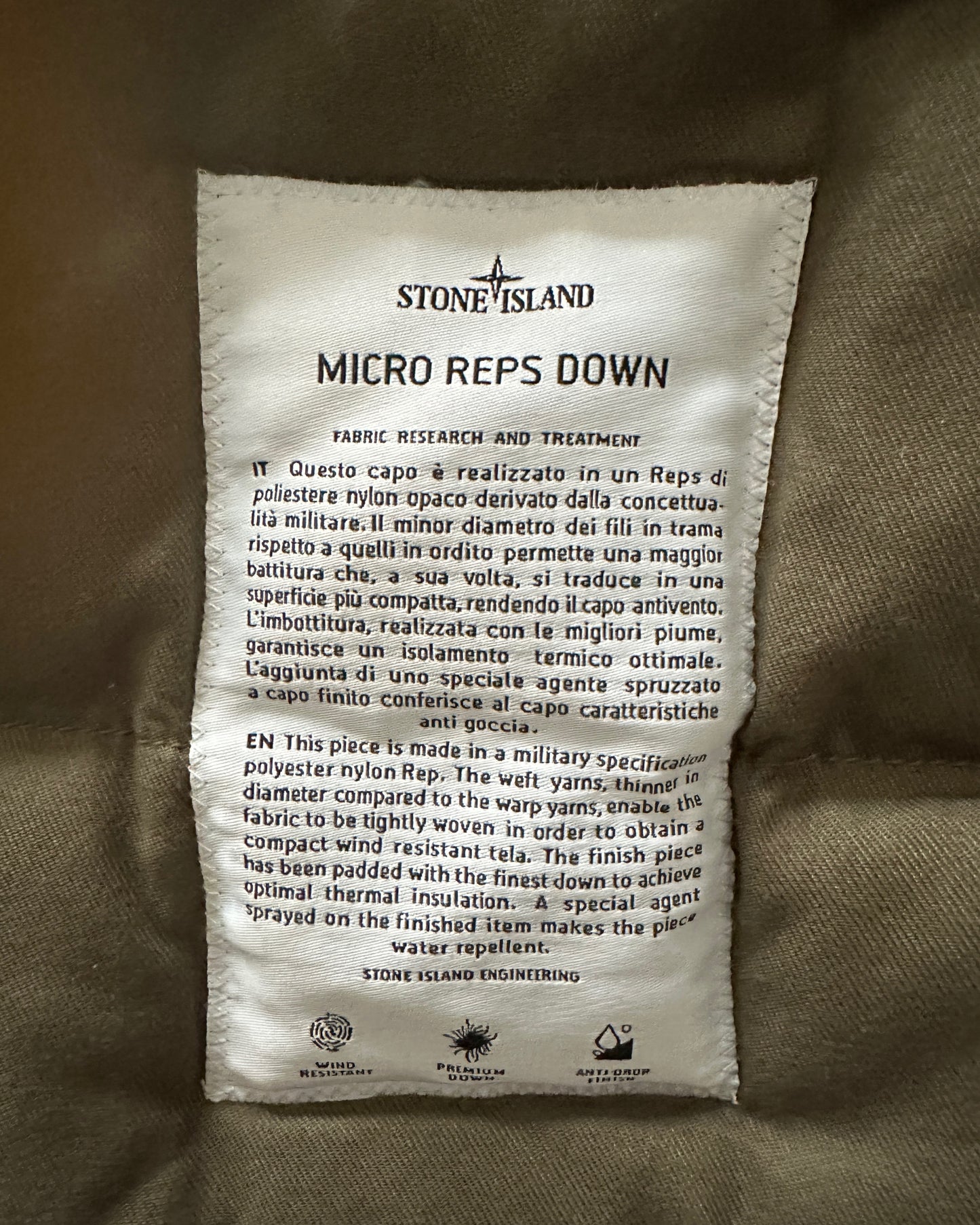 Stone Island 2018 Micro Reps Down Parka - XL