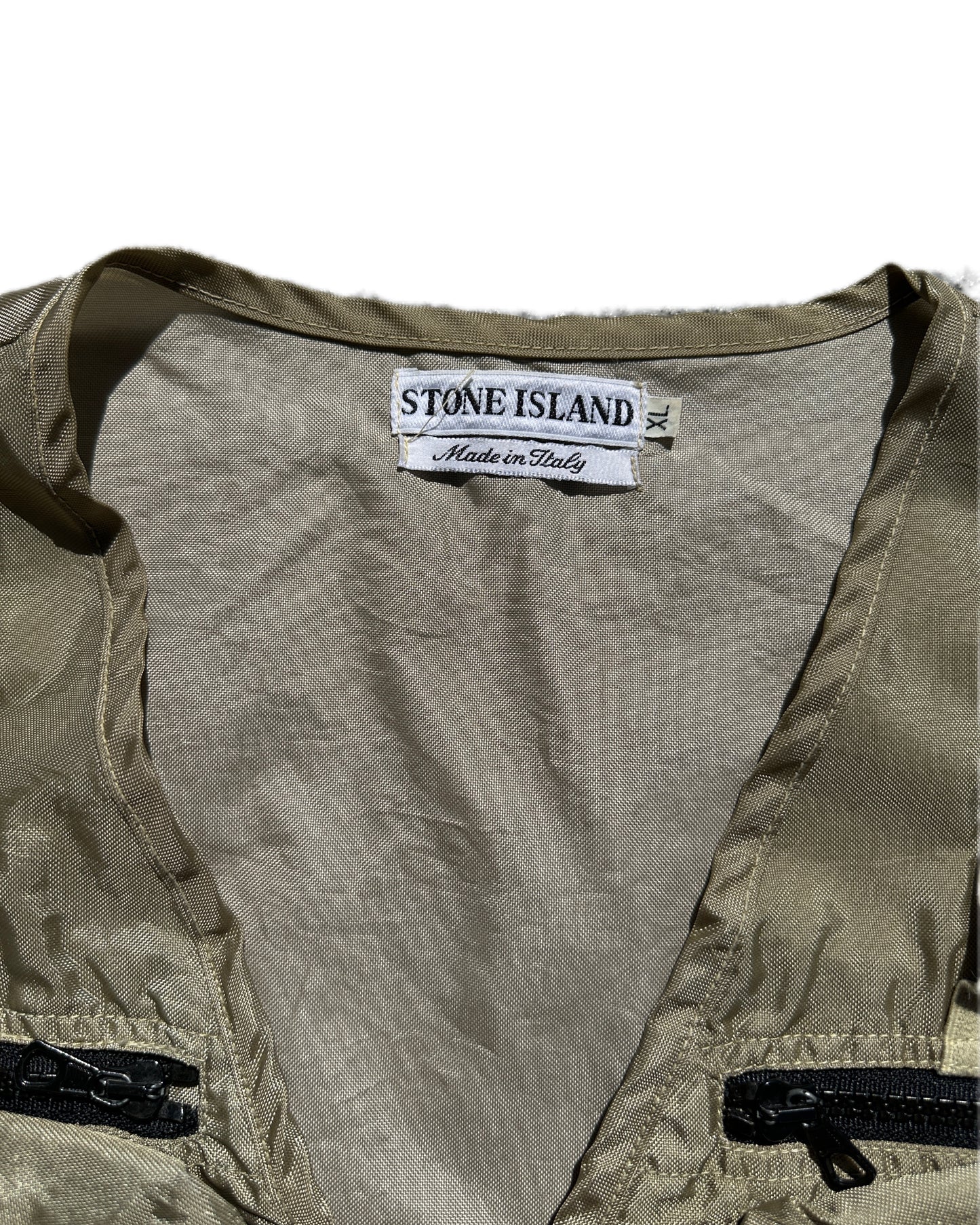Stone Island 1995 Vintage Archivio Canvas Formula Steel Vest - XL - Made in Italy