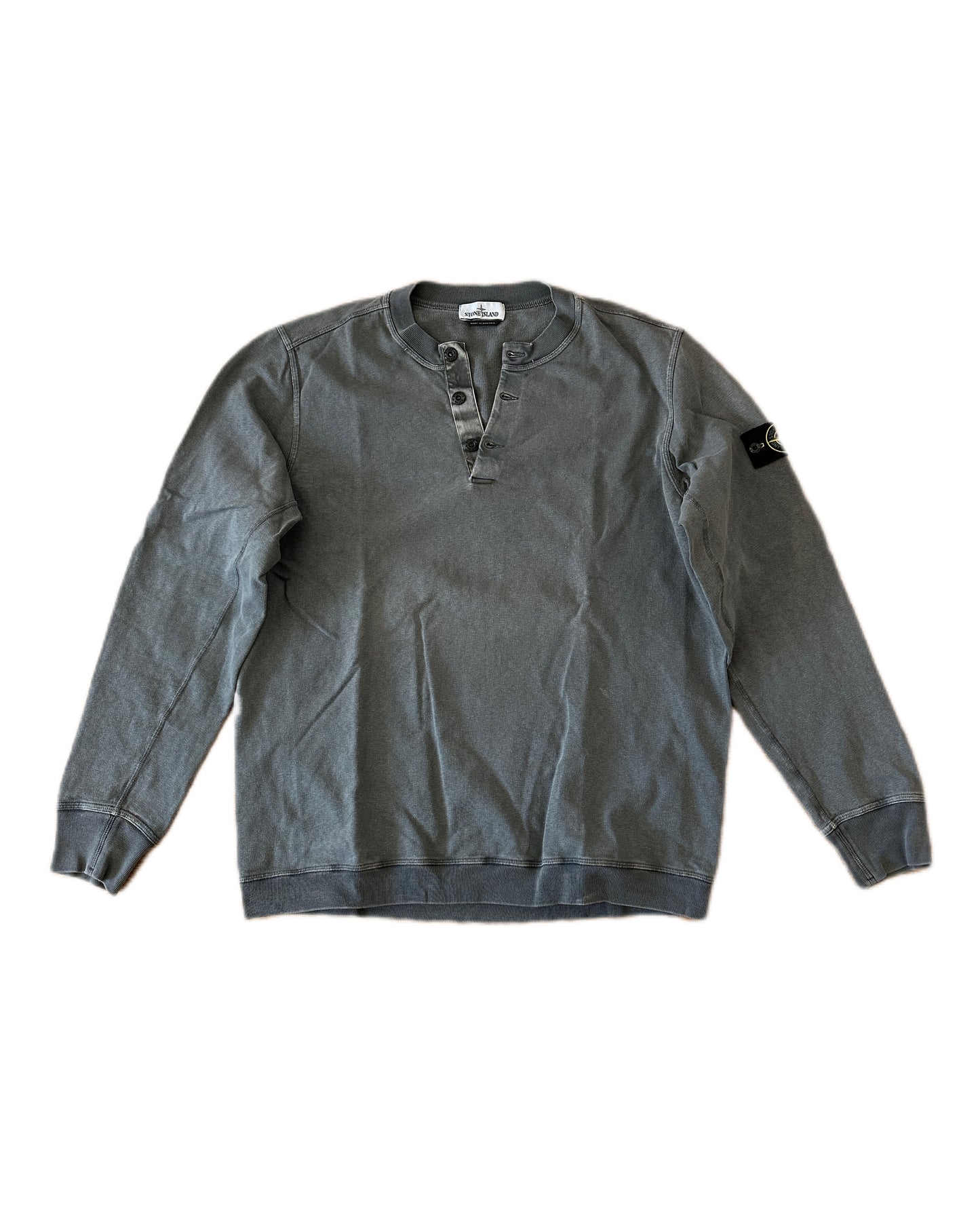 Stone Island 2017 T.CO+OLD Henley Collar Sweatshirt - 3XL