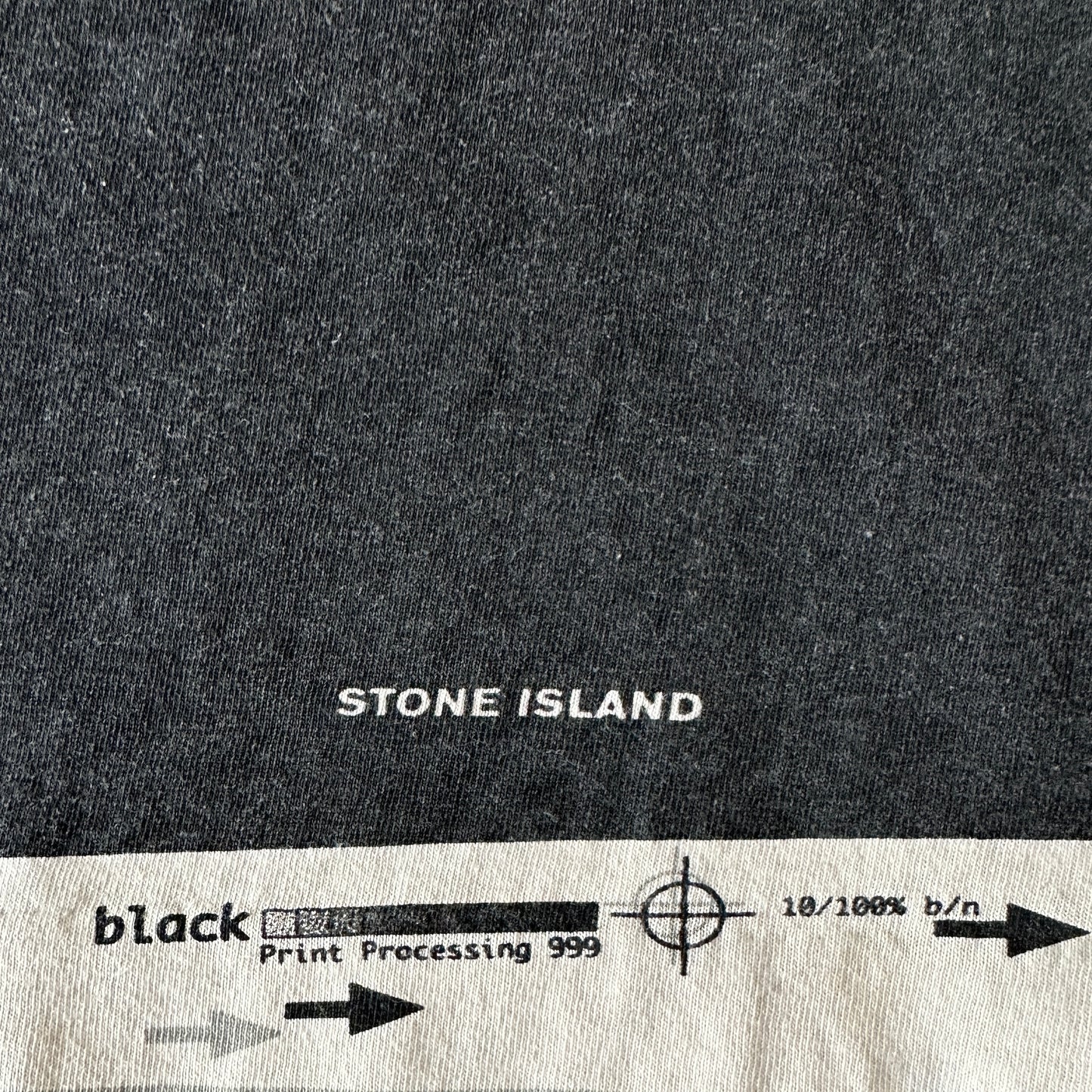 Stone Island 1999 Vintage Print Processing 999 T-Shirt - XXL - Made in Italy