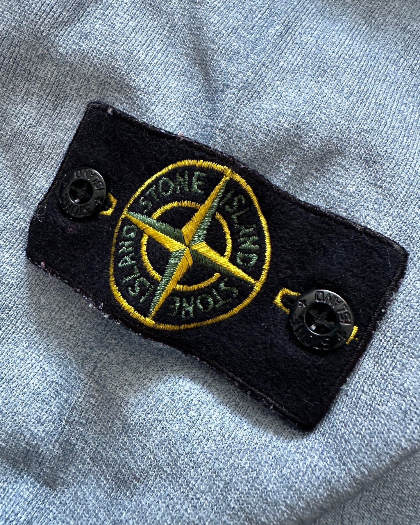 Stone Island 2019 Tela Placcata Blue Multi Pocket Sweatshirt - M