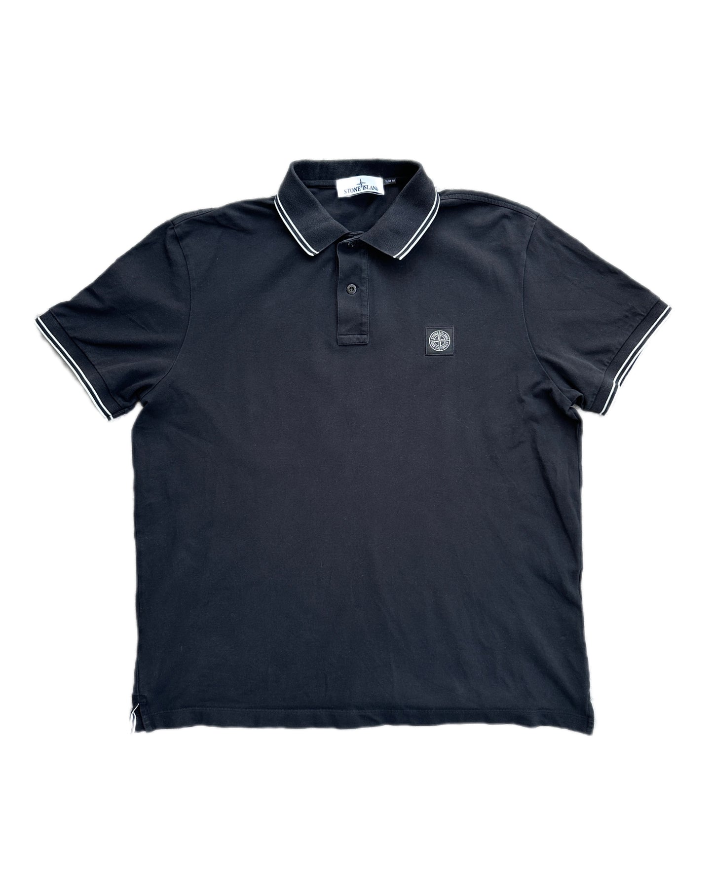 Stone Island Slim Fit Polo Shirt Black - XXL