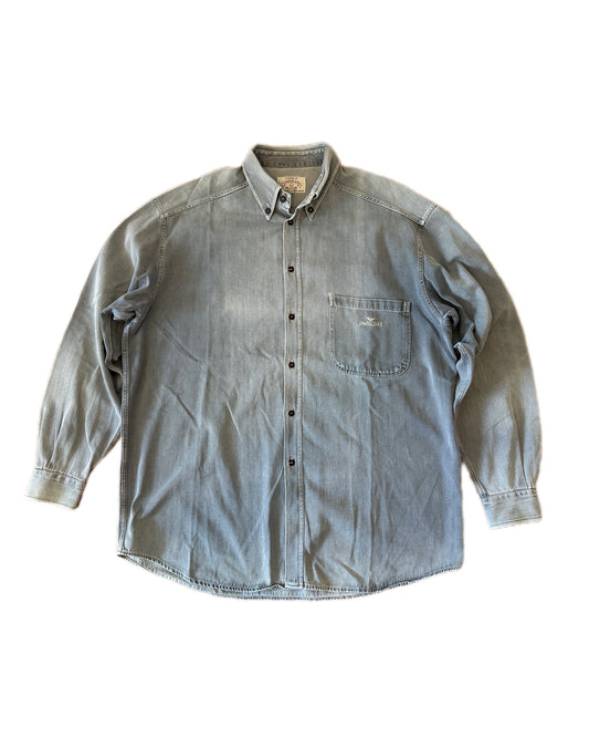 Armani Jeans Vintage 90s Cotton Overshirt -  XXL - Made in Italy