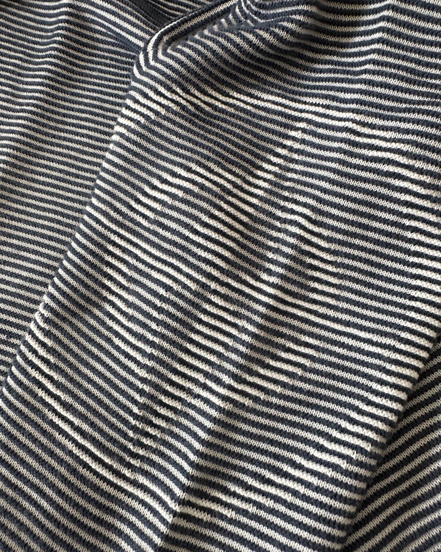 Stone Island 2009 Holographic Logo Quarter Zip 3D Knit Sweatshirt - M - Made in Italy