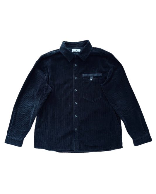 Stone Island 2022 Corduroy 400 Overshirt Black - 3XL