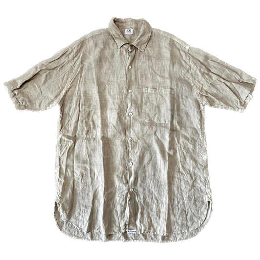 C.P. Company 80s Vintage Linen Shirt - XL - Made in Italy