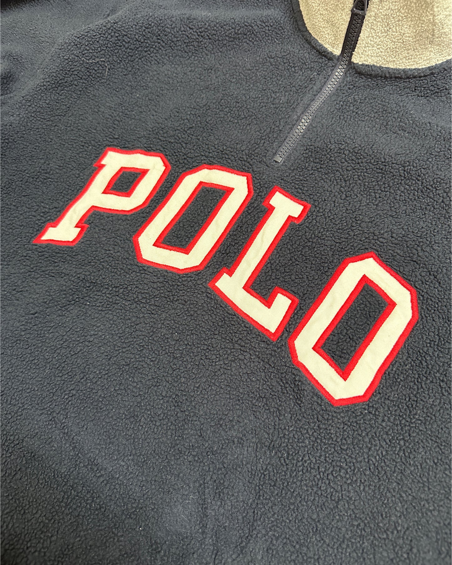 Polo Ralph Lauren USA Fleece 3/4 Zip Sweatshirt  Navy -  XXL