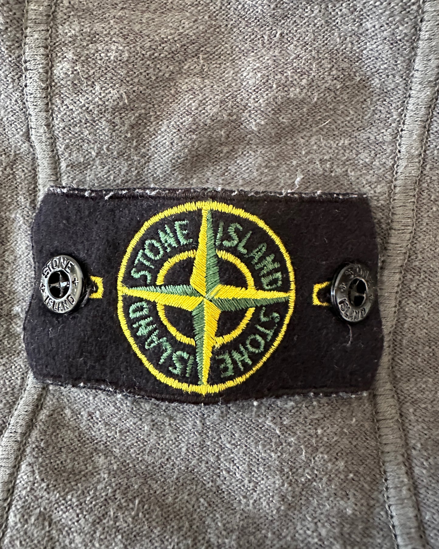 Stone Island 2014 Grey Zip Hooded Sweatshirt Jacket - XXL (fits L/XL)