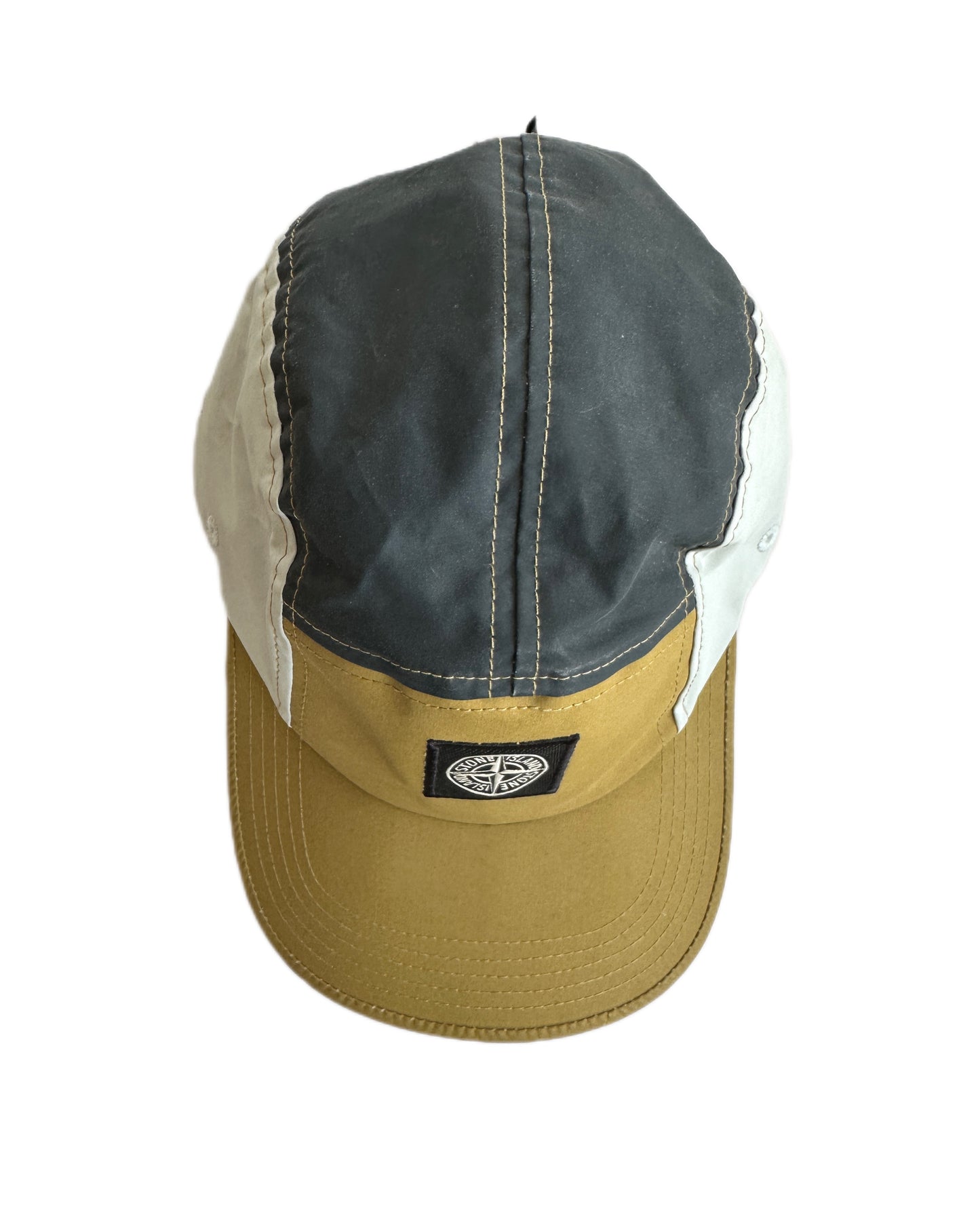 Stone Island 2019 Tela Placcata Bicolore 5 Panel Cap - L - Made in Italy 