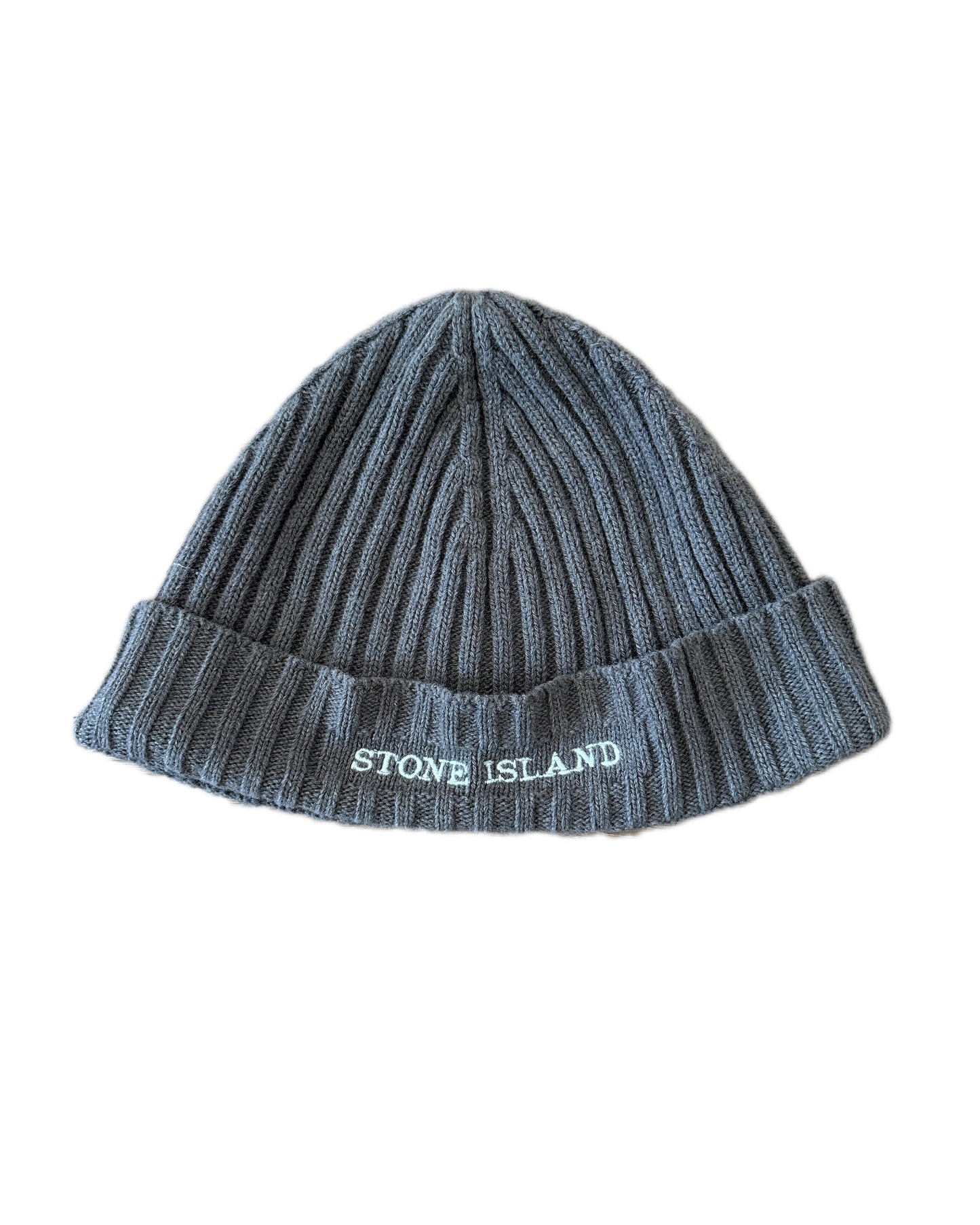 Stone Island Spellout Logo Light Brown Knit Hat - Onesize