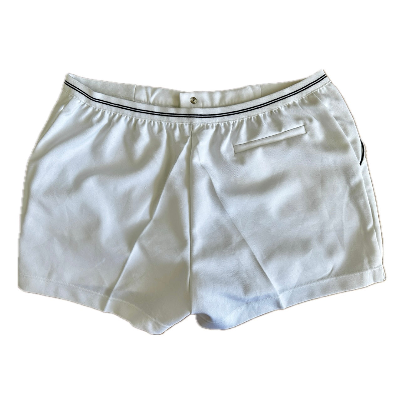 Campagnolo 80s Vintage White Tennis Shorts - XL - Made in Italy