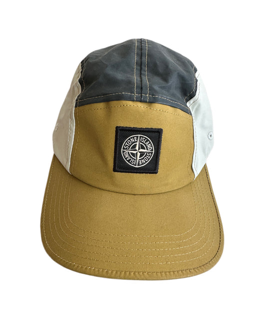 Stone Island 2019 Tela Placcata Bicolore 5 Panel Cap - L - Made in Italy 