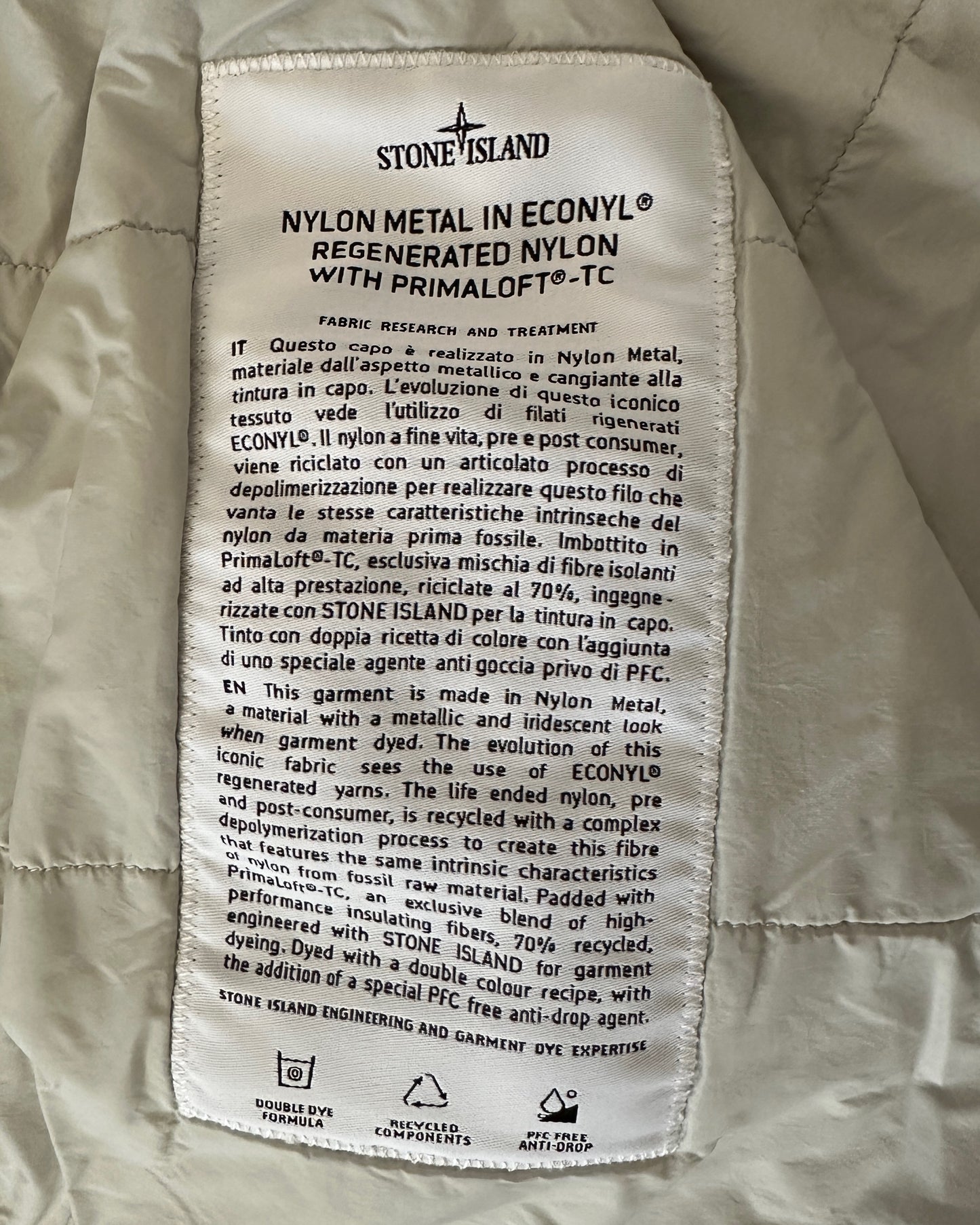 Stone Island 2024 Online Exclusive Nylon Metal Primaloft Coach Jacket - 3XL