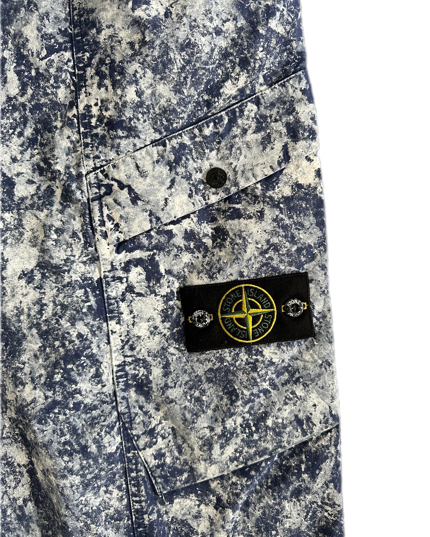  Stone Island 2025 White Pigment On Tela 'Paracadute' Stretch-TC - 38 - Made in Italy