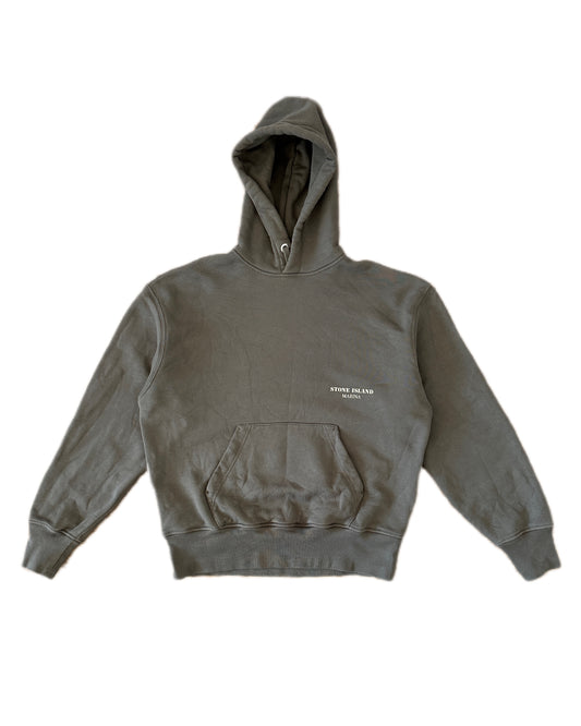 Stone Island Marina 2024 Cotton Fleece Hooded Sweatshirt - L