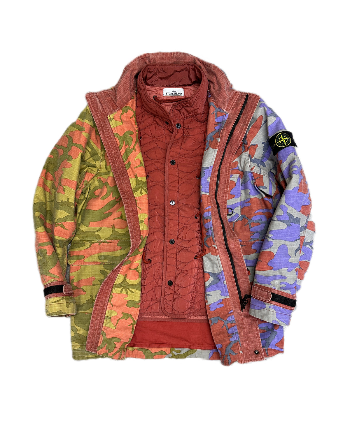 Stone Island 2022 Heritage Camo Ripstop Nylon Watro Jacket - L