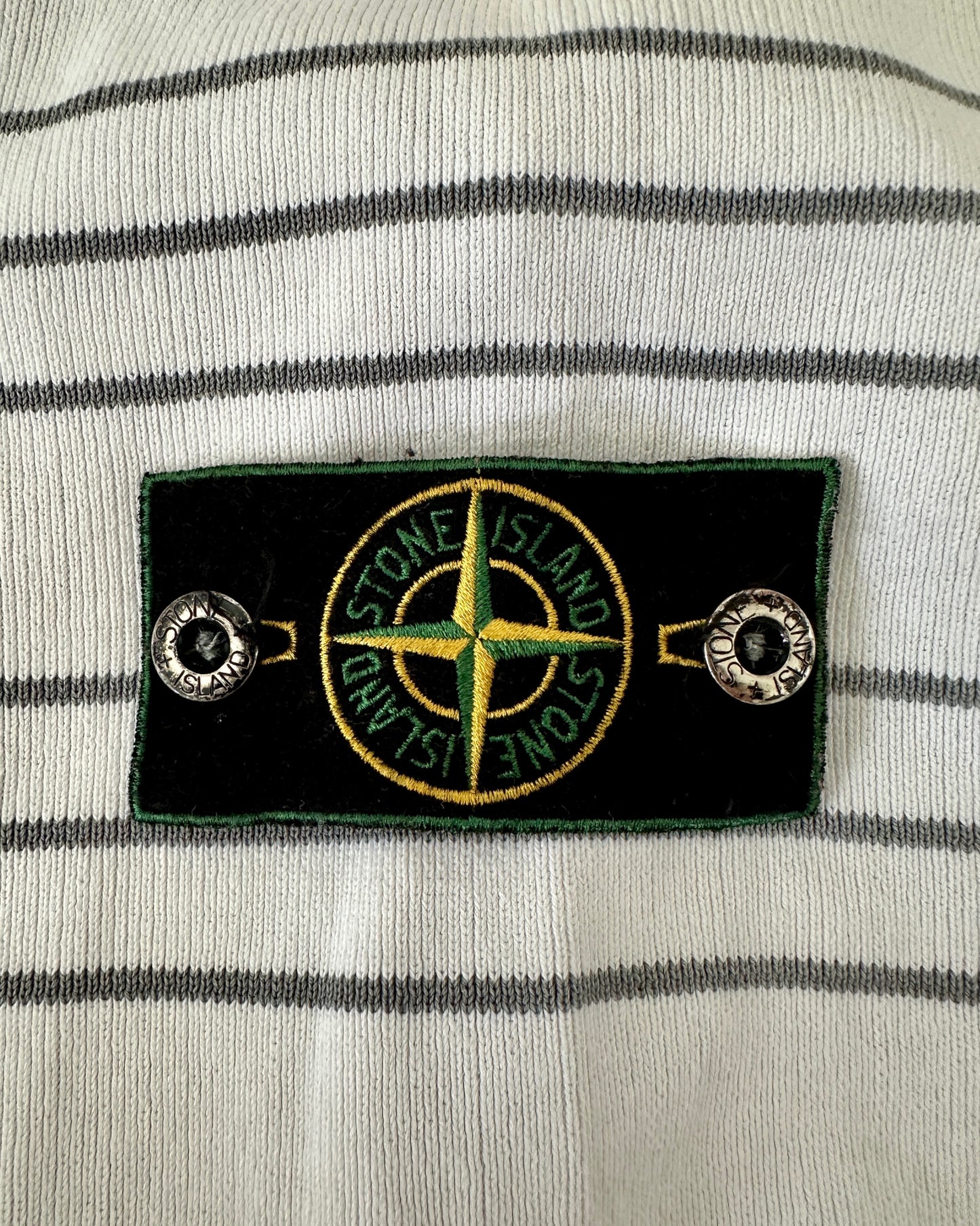 Stone Island 80s Boatneck Striped Longsleeve Sweater - XL