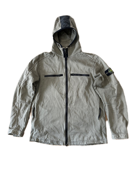 Stone Island 2016 Khaki Hooded Cotton Jacket - L - Made in Italy
