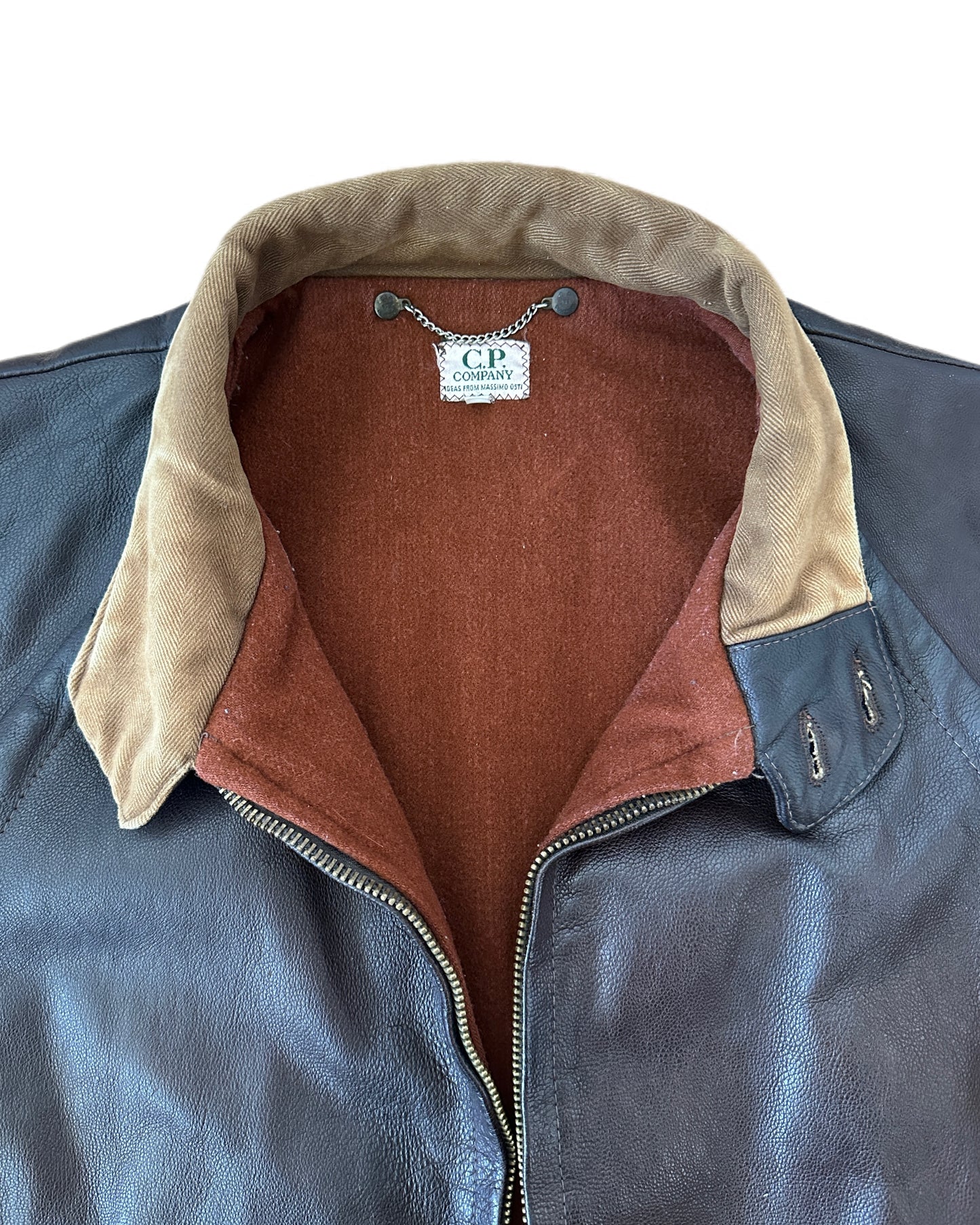 C.P. Company 1988 Leather Jacket - 54 / XL - Made in Italy