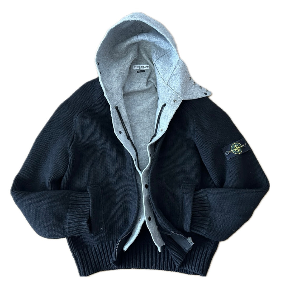 Stone Island 2004 President Knit w/ Dutch Rope Liner Jacket - XL - Made in Italy