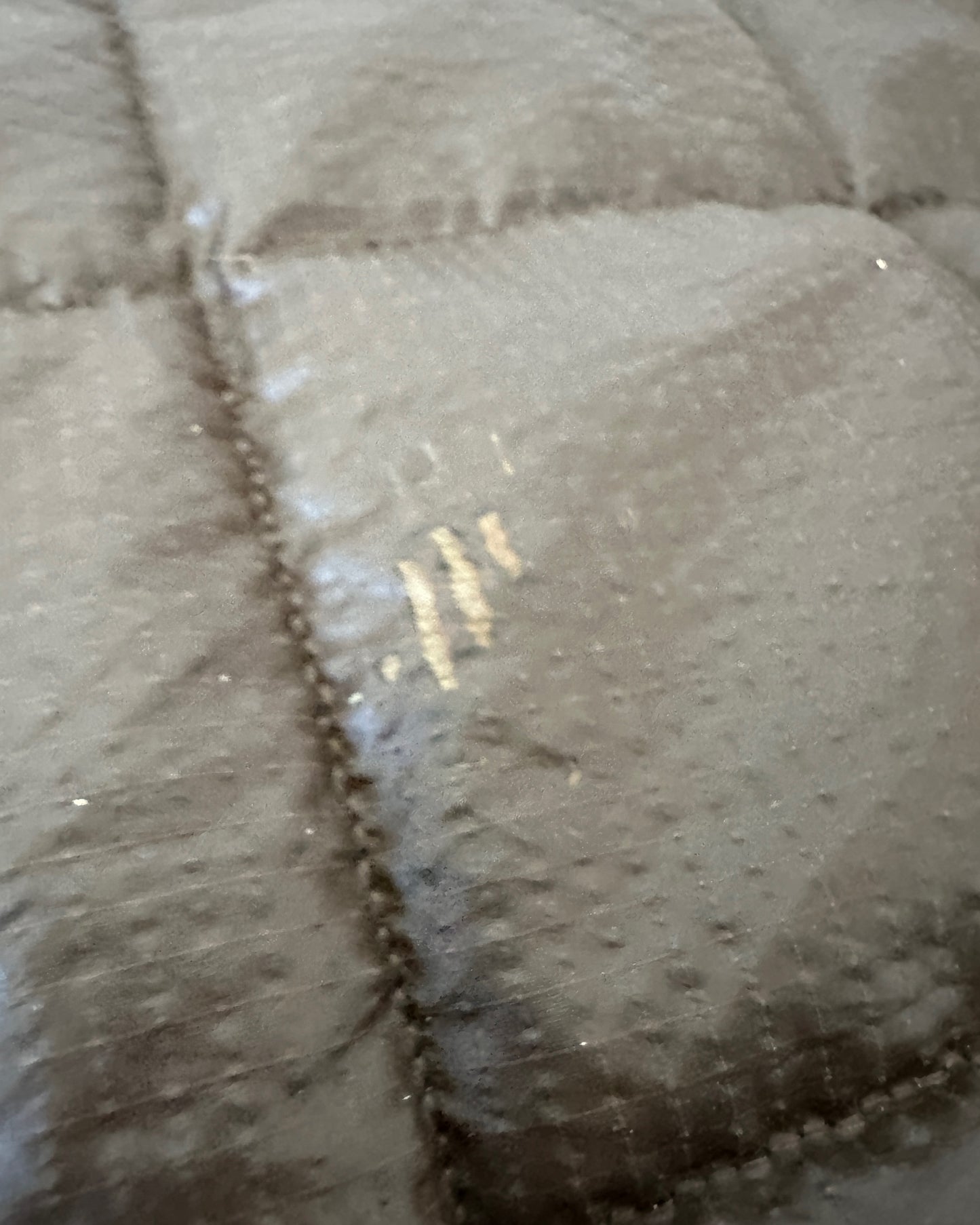 Stone Island 1988 Vintage Brown Nylon Ripstop Down Quilted Bomber Jacket - XL - Made in Italy