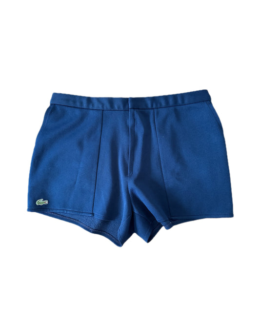 Lacoste Vintage 80s Tennis Shorts Navy - L - Made in France