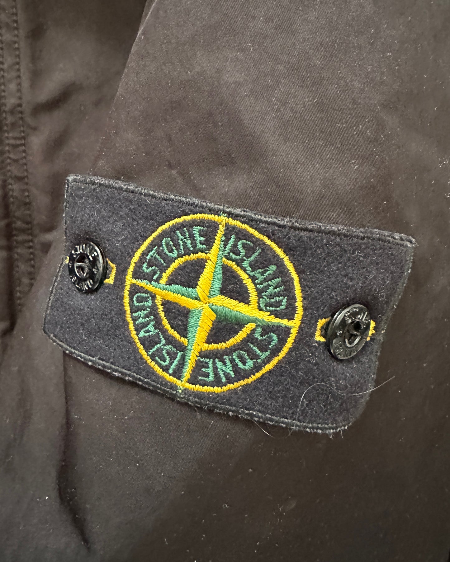 Stone Island 2009 Black Microfibre Down Parka - 3XL