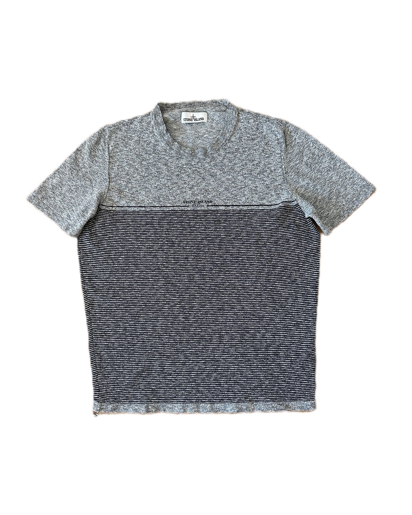 Stone Island Marina 2017 Grey Cotton Knit T-Shirt - L - Made in Italy