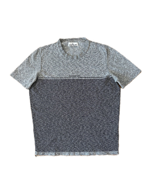 Stone Island Marina 2017 Grey Cotton Knit T-Shirt - L - Made in Italy