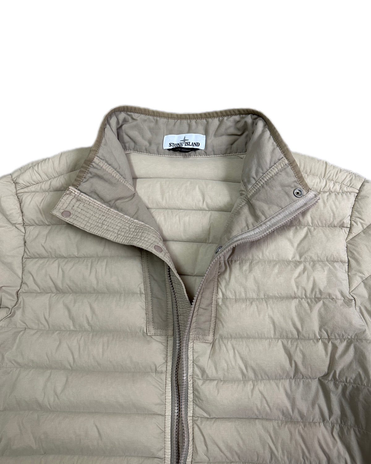 Stone Island 2019 Loom Woven Down Chambers Stretch Nylon-TC Jacket - M