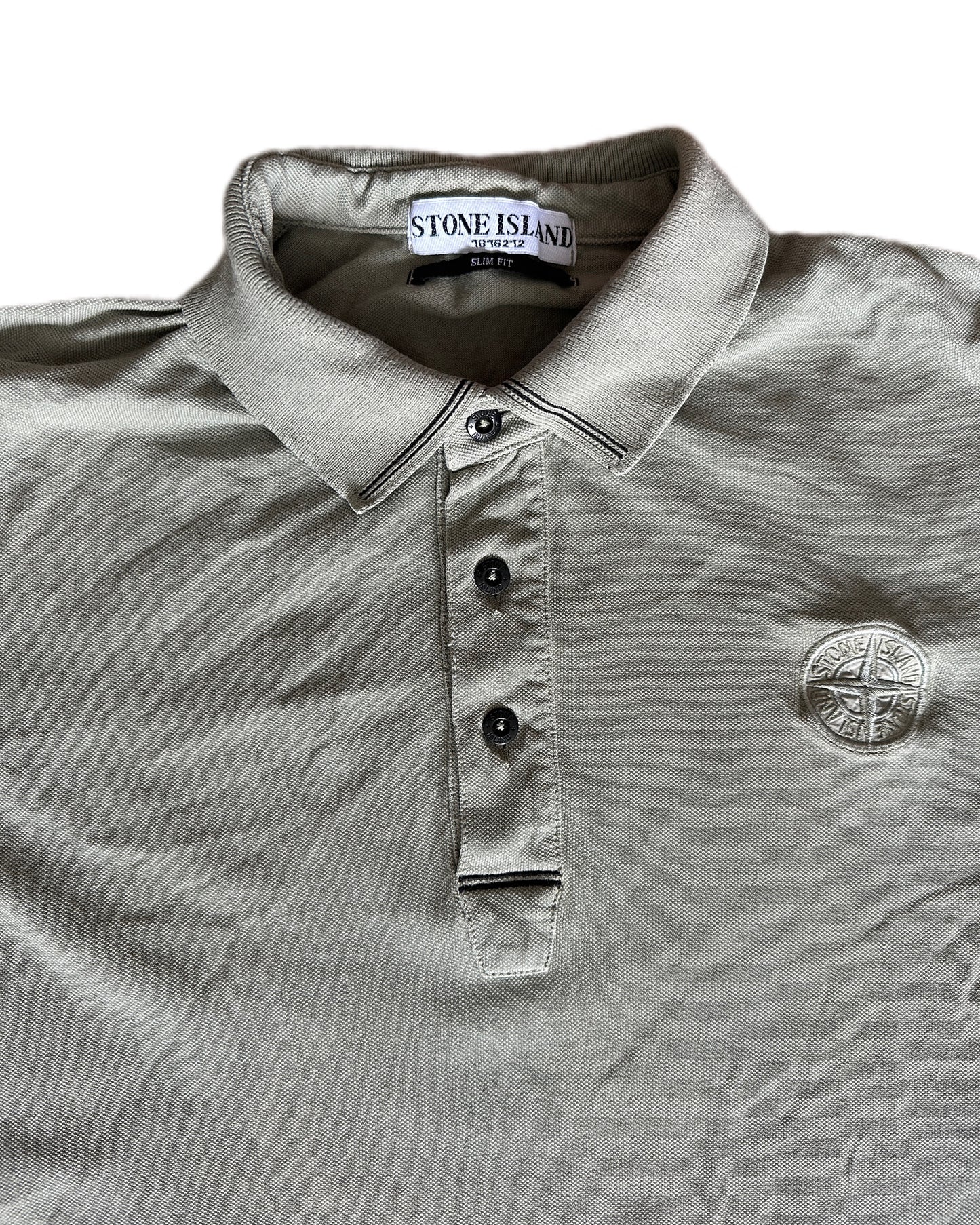 Stone Island 2010 Logo Embroidery Polo Shirt - L fits M