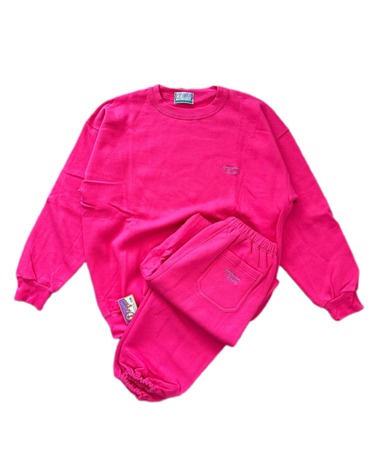 American System 1986 Vintage Tracksuit Pink - L - Made in Italy